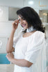 WHITE KALI PANT/KURTI SET